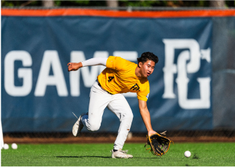 Photo of player fielding a ball